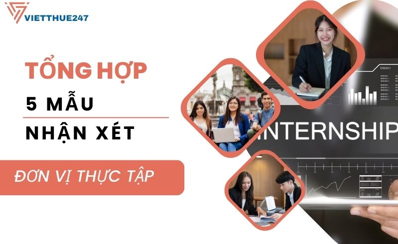 Mẫu nhận xét của đơn vị thực tập