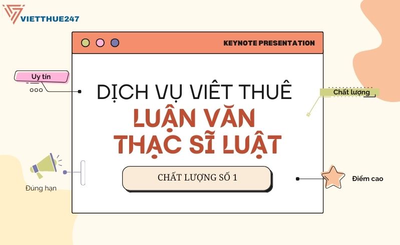 Dịch vụ viết thuê luận văn thạc sĩ luật