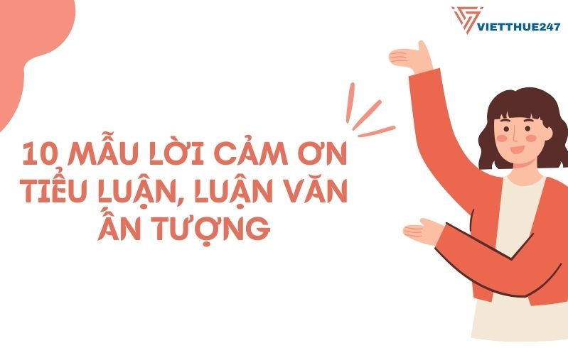 Mẫu lời cảm ơn tiểu luận, luận văn