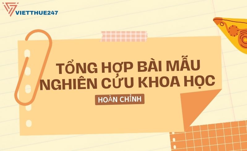 Bài mẫu nghiên cứu khoa học hoàn chỉnh