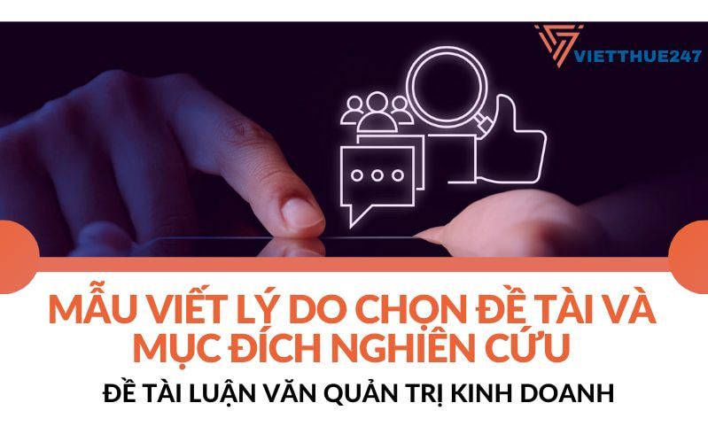 Lý do chọn đề tài luận văn quản trị thạc sĩ kinh doanh