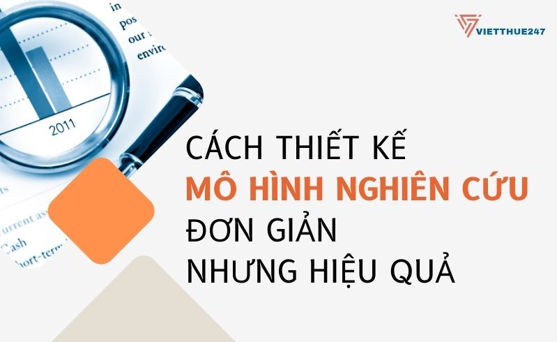 Thiết kế mô hình nghiên cứu