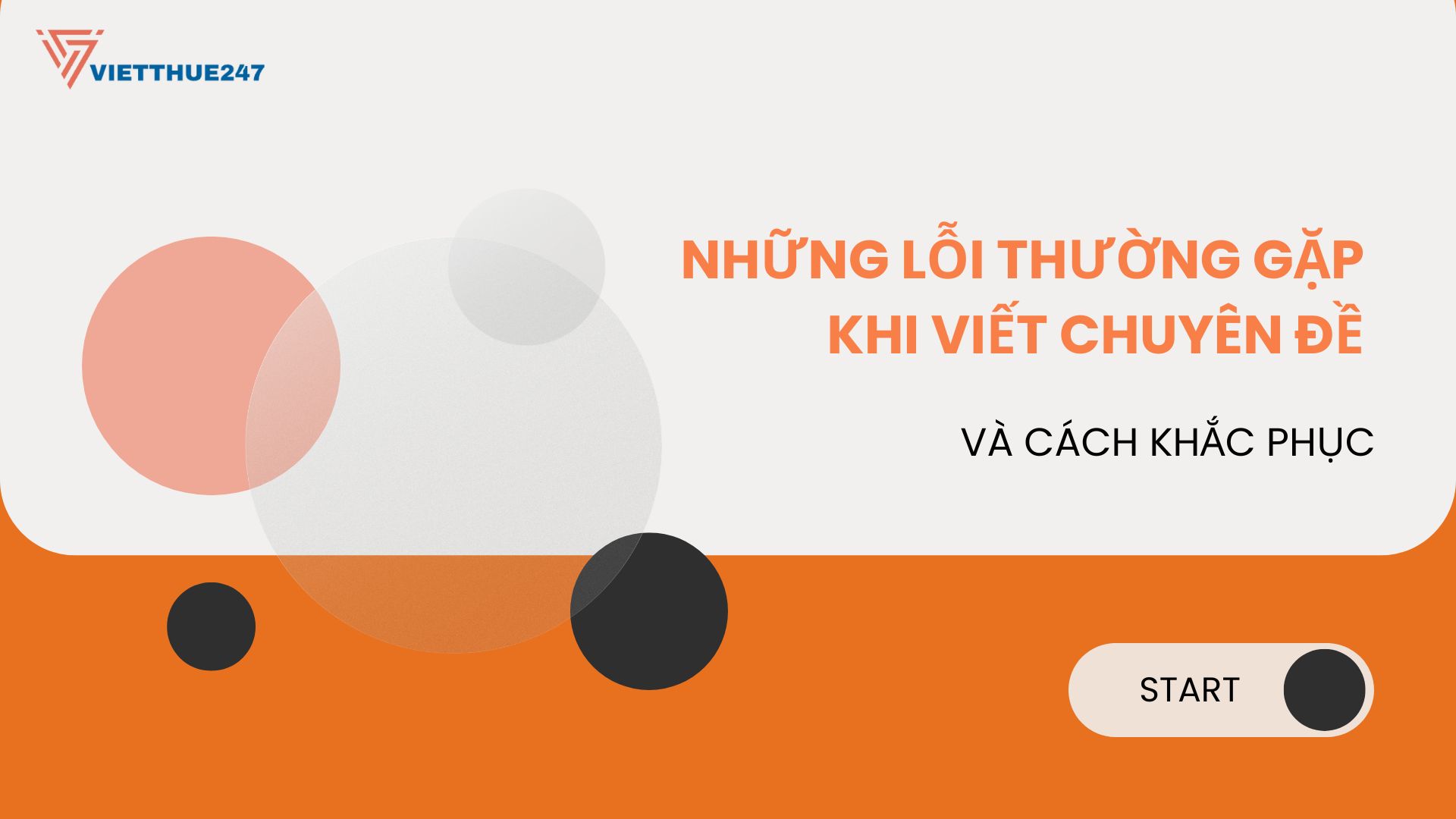 Viết chuyên đề
