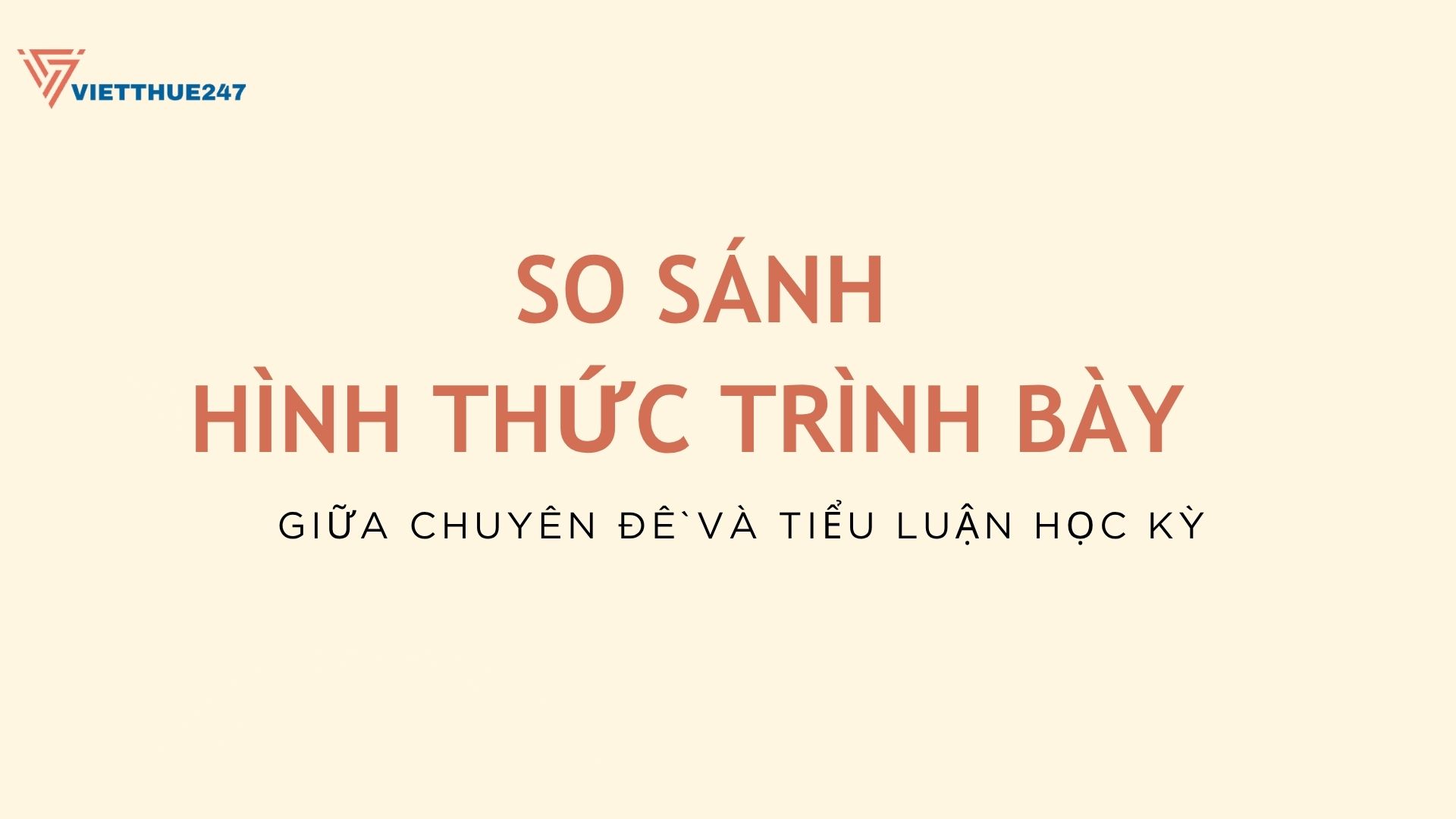 Chuyên đề và tiểu luận học kỳ