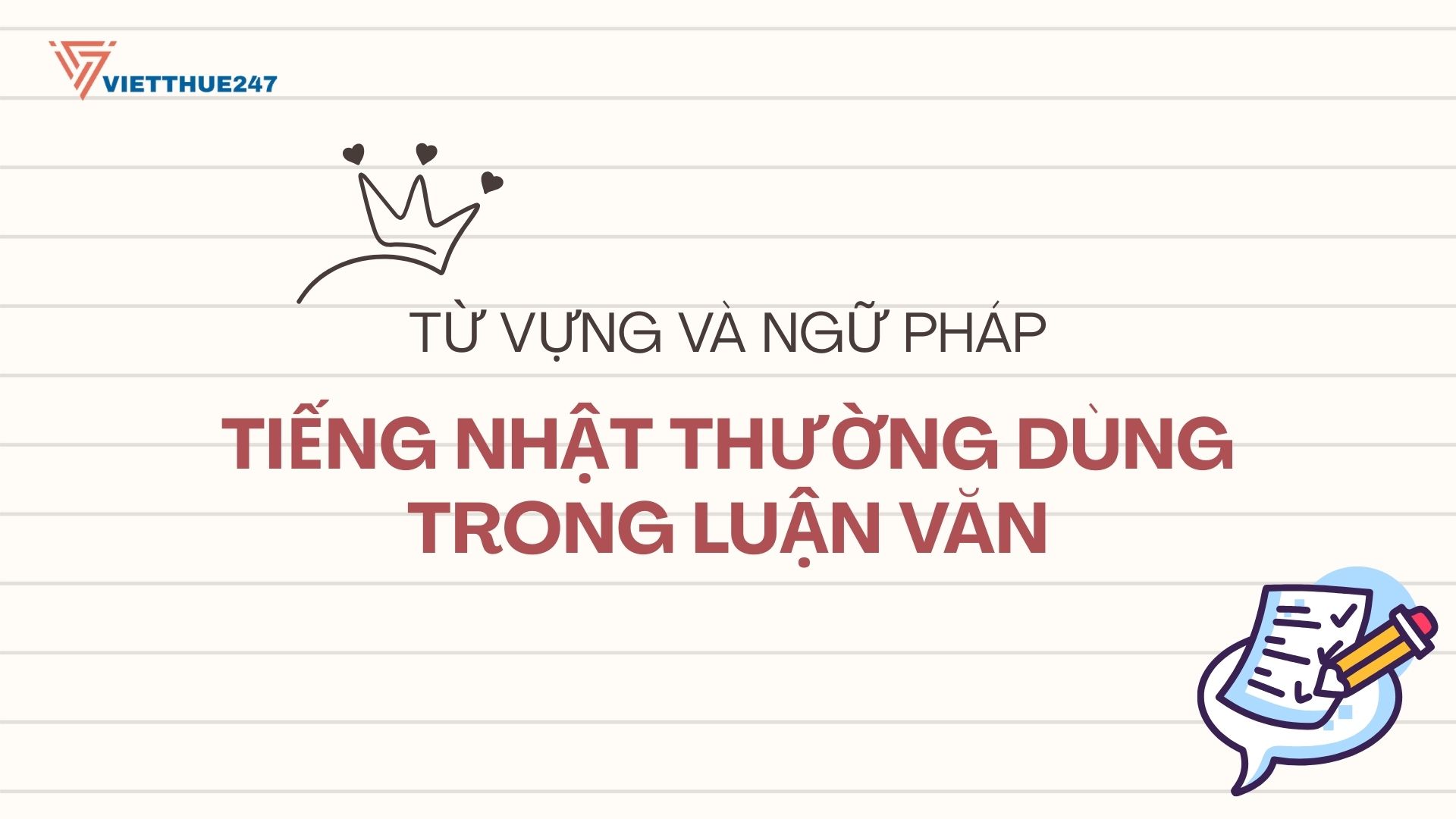 Từ vựng và ngữ pháp tiếng Nhật thường dùng trong luận văn