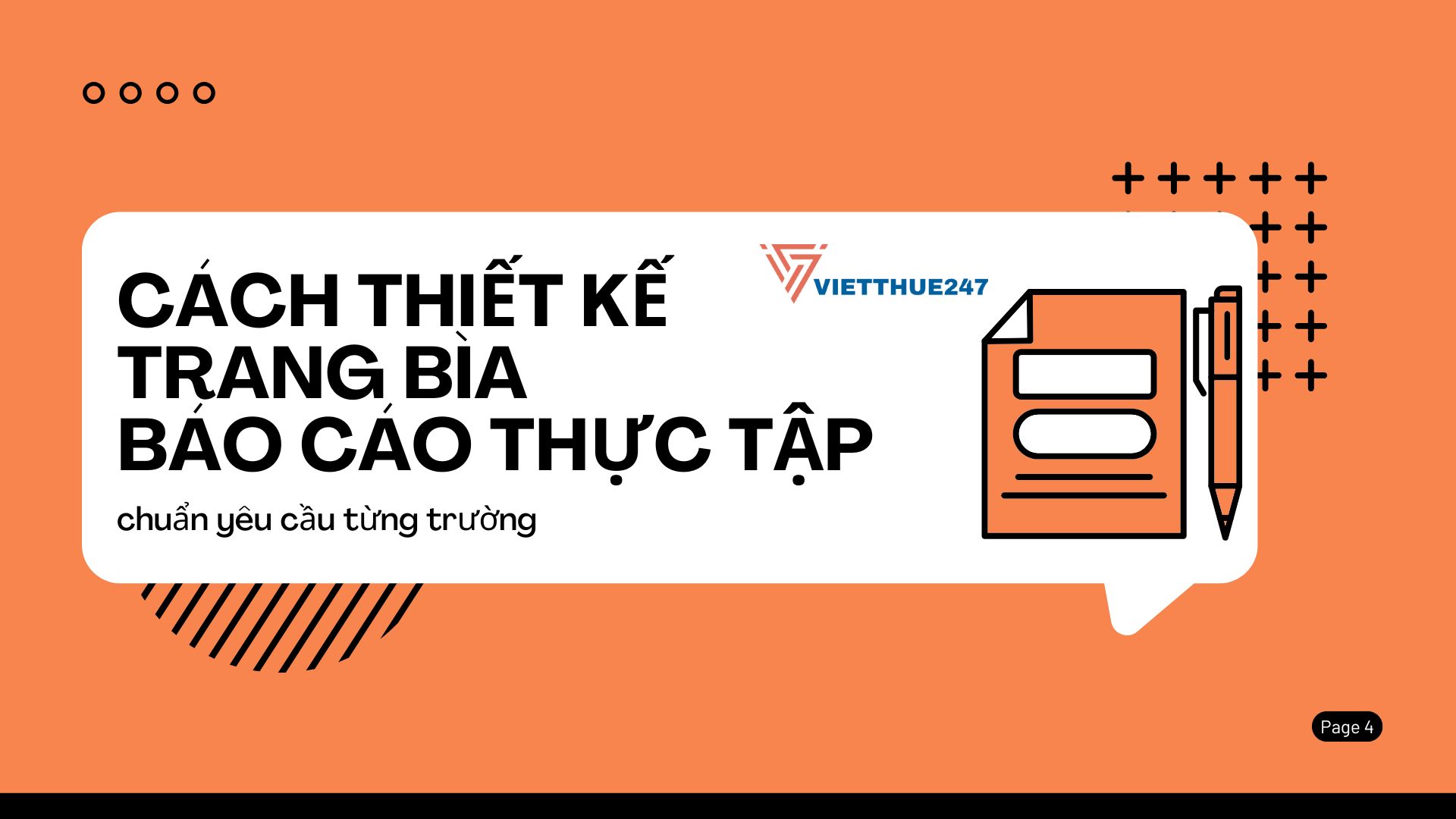 Cách thiết kế trang bìa báo cáo thực tập