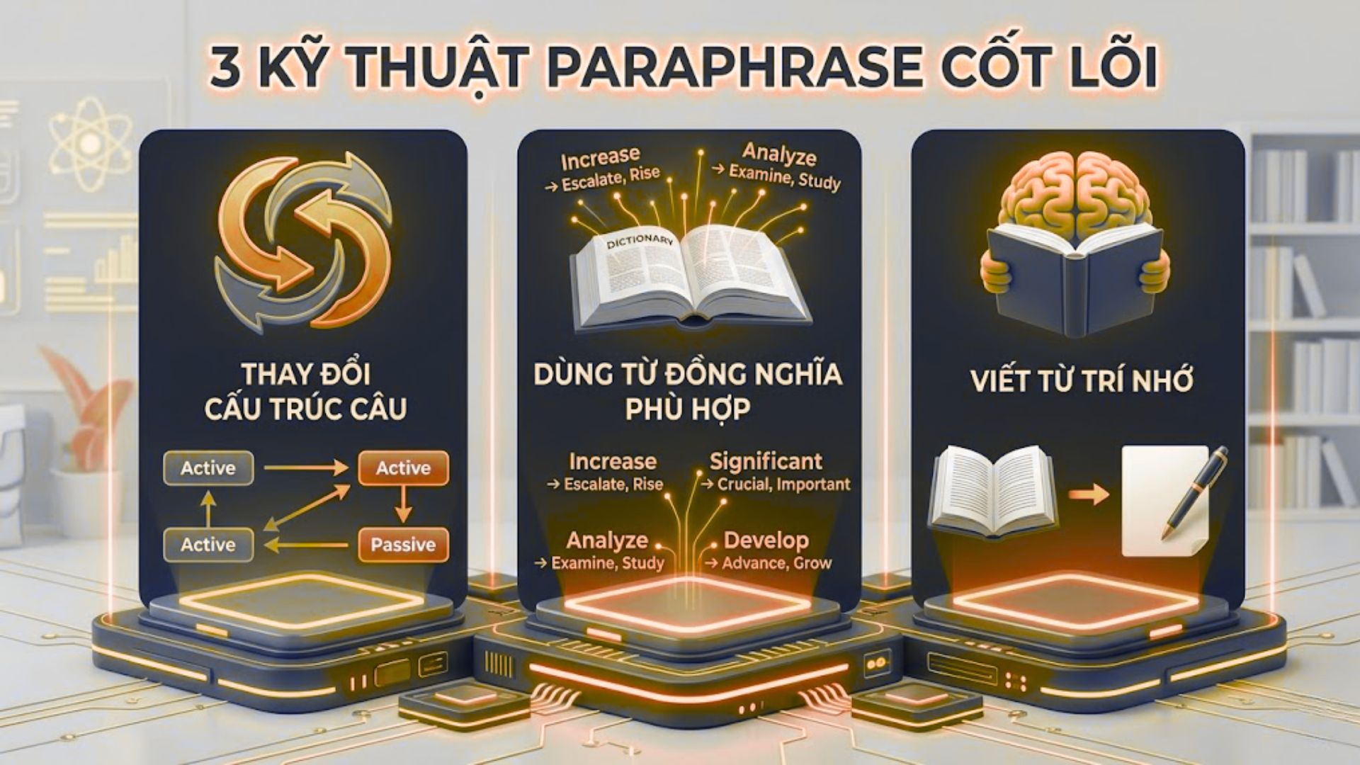 Các phương pháp paraphrase hiệu quả khi viết luận văn tiếng anh là gì?