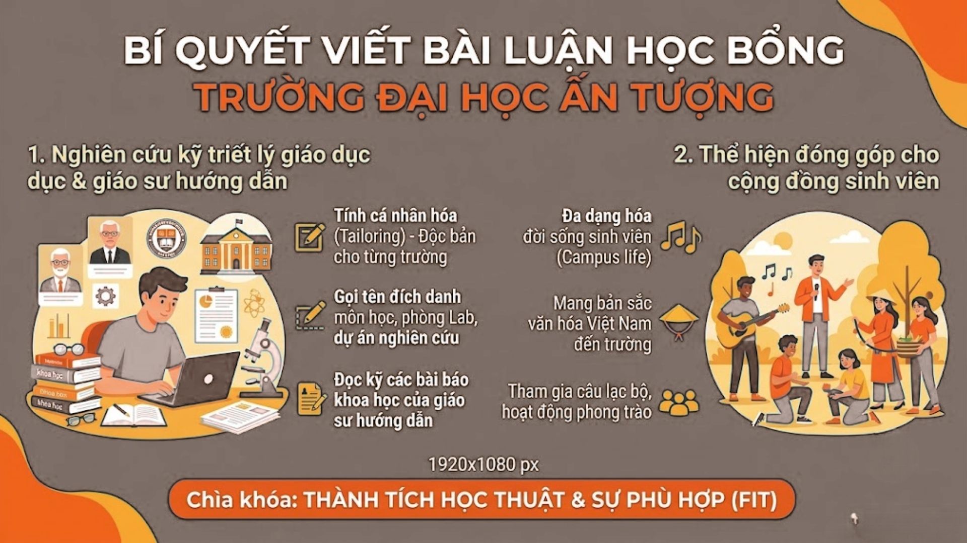 Bí quyết viết bài luận học bổng trường đại học ấn tượng với hội đồng