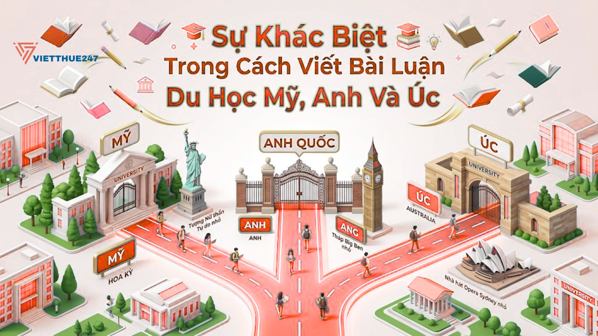 Sự Khác Biệt Trong Cách Viết Bài Luận Du Học Mỹ, Anh Và Úc