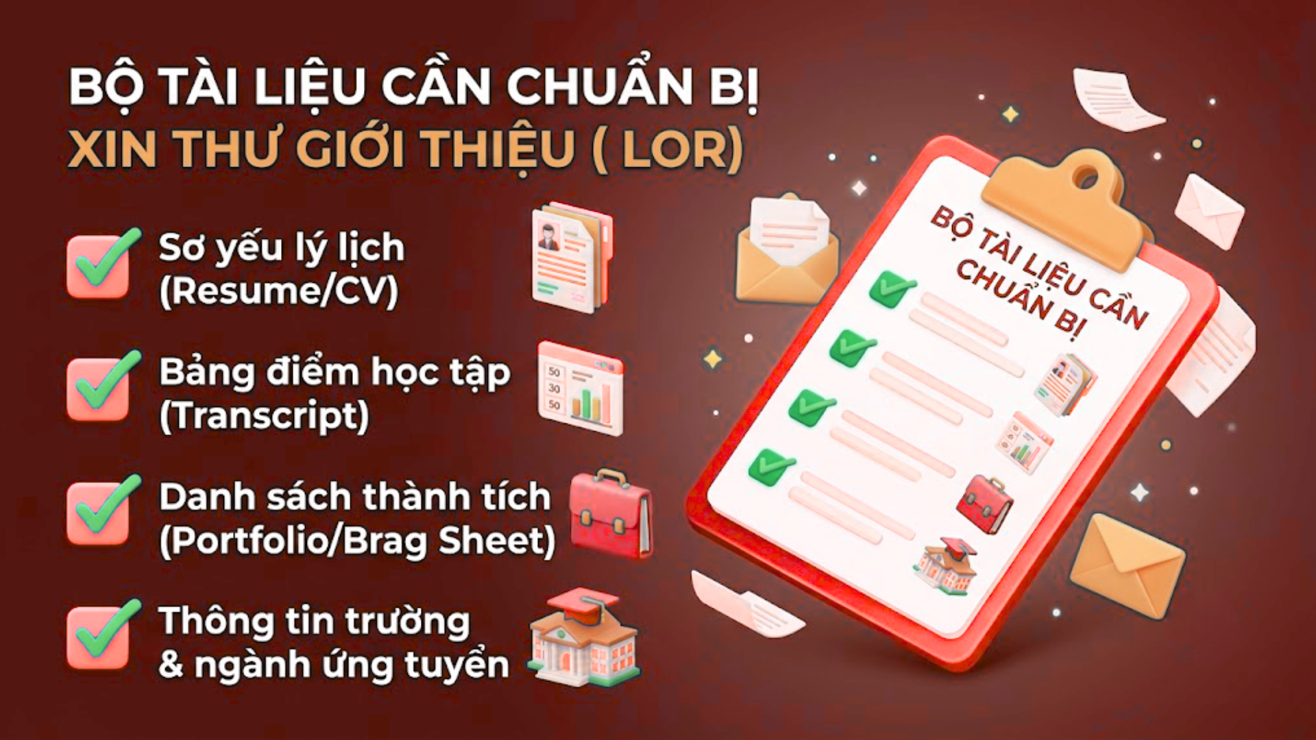 Hướng dẫn cách xin thư giới thiệu xin học bổng chuyên nghiệp