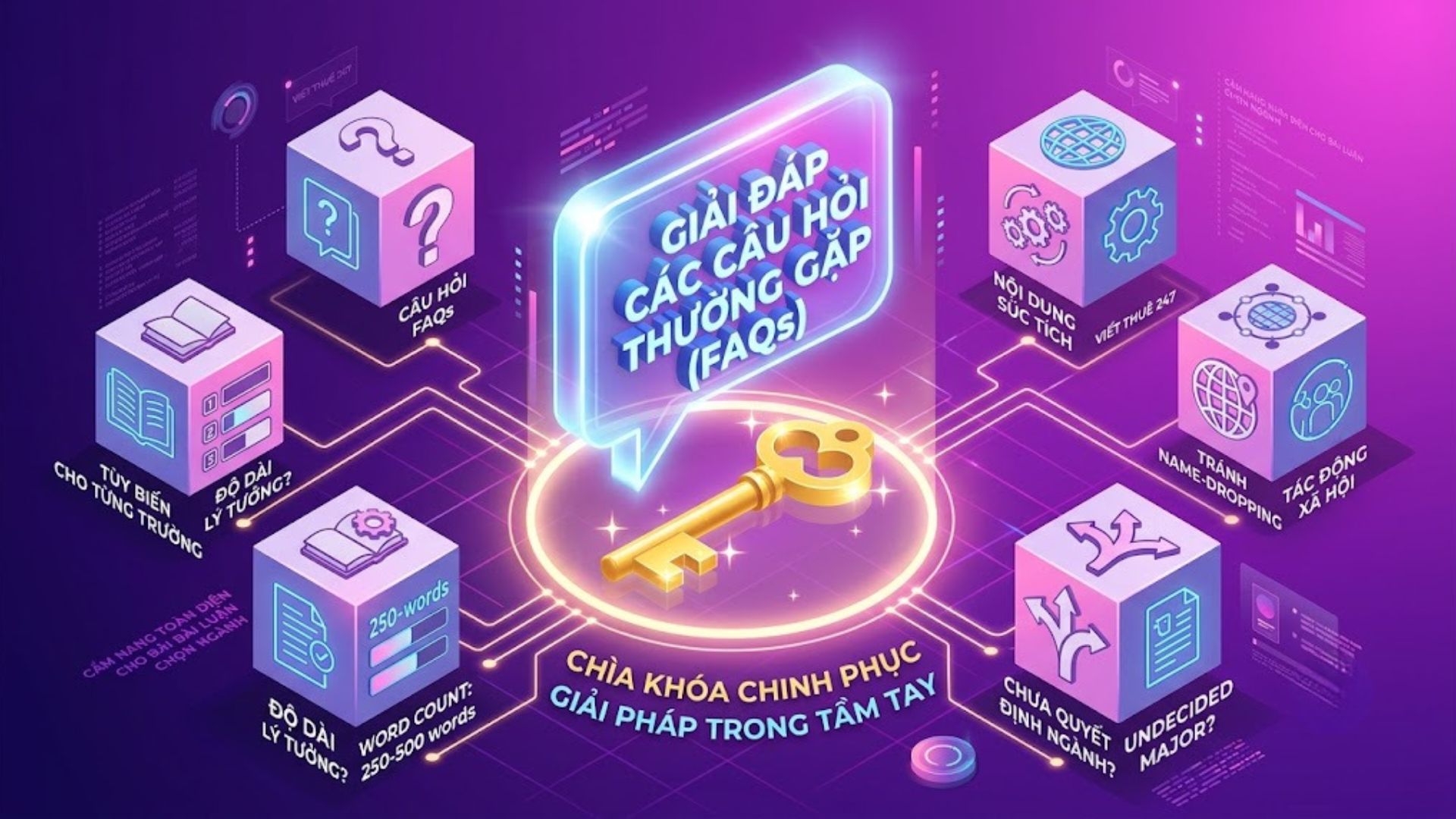 Câu hỏi thường gặp về bài luận trả lời prompt vì sao bạn chọn ngành này (FAQs)